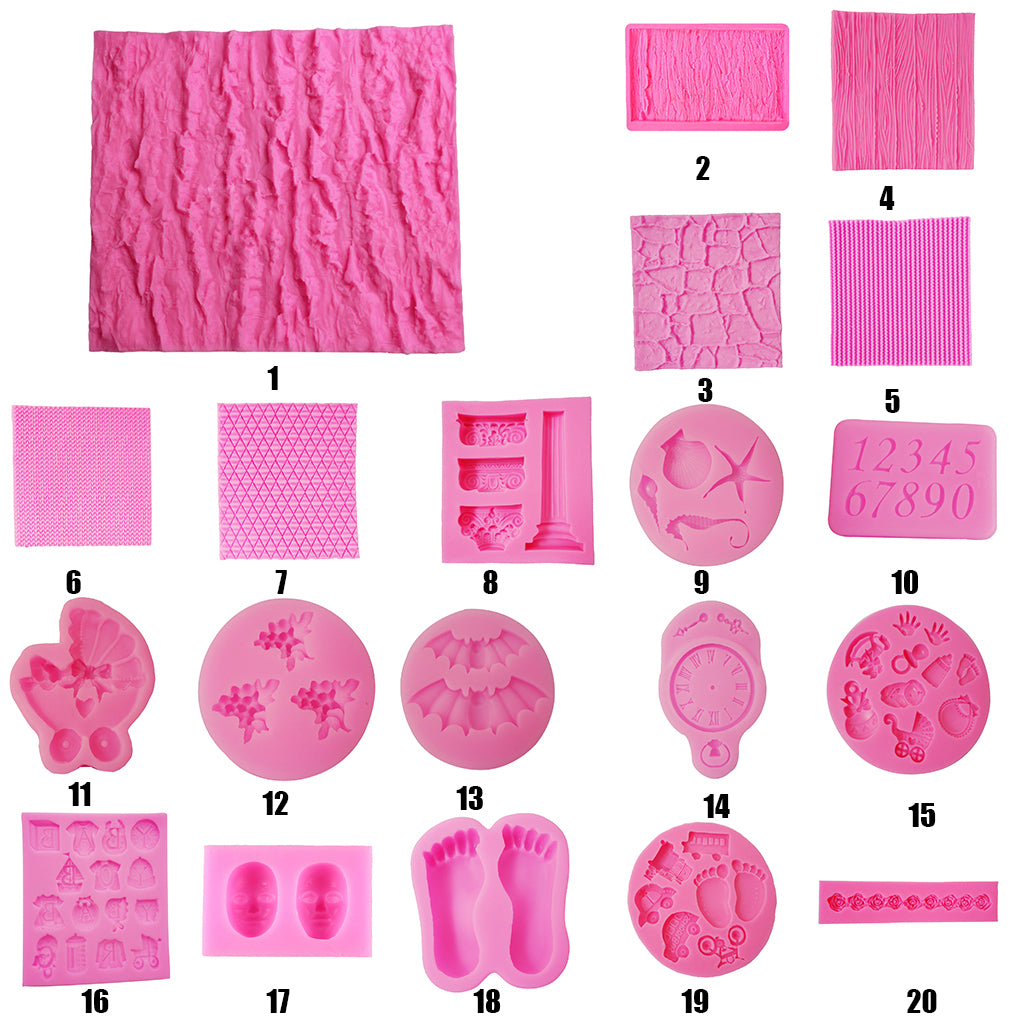 Maxbell 3D Bats Pattern Silicone Fondant Mould Cake Ice Paste Mold Kitchen Baking Tool
