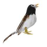 Maxbell Set 2 Artificial Small Bird Realistic ORNAMENTS Feather Taxidermy Tree Decor