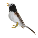 Maxbell Set 2 Artificial Small Bird Realistic ORNAMENTS Feather Taxidermy Tree Decor
