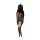 Maxbell Set 2 Artificial Small Bird Realistic ORNAMENTS Feather Taxidermy Tree Decor