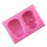 3D Skull Silicone Cake Mold Fondant Mould Decorating Baking Tool  #4