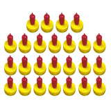 Maxbell 25 Pieces Pet Dog Cat Drink Bottle Nipple Teat Lamb Kid Pup Soft Ewe Sheep