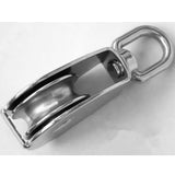 Maxbell 5pieces Stainless Single Wheel Pulley Block Swivel Rope Sheave Eye M15