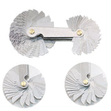 Maxbell 55 Deg Imperial+60 Metric Thread Pitch Gauge Measure Screw 58 Pieces - Aladdin Shoppers