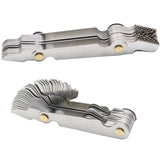 Maxbell 55 Deg Imperial+60 Metric Thread Pitch Gauge Measure Screw 58 Pieces - Aladdin Shoppers