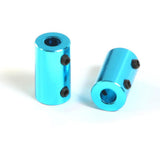 Maxbell 2Pcs Flexible Shaft Coupling Rigid Coupler Motor Connector 6.35-8mm + 6-6mm