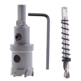Maxbell 2pcs Carbide Tip Tool Steel Drill Bit Metal Cutter  22mm+26mm Reamer