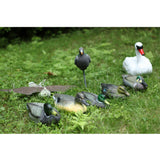 Maxbell 2x Floating Swan Decoy & 35cm Drake Hunting Fishing Garden Scarer Scarecrow