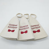 3Pcs Wool Hat for Sauna Banya Bath House Head Protection Embroidered Unisex