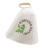 3Pcs Wool Hat for Sauna Banya Bath House Head Protection Embroidered Unisex