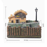 Maxbell Resin Grass House Flower Bed Succulent Pot Planter Bonsai Box Plant Bed - Aladdin Shoppers