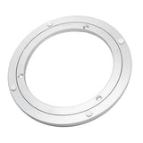 4 Pieces 16inch Aluminum Alloy Round Rotating Turntable Bearing Table Silver