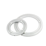 4 Pieces 16inch Aluminum Alloy Round Rotating Turntable Bearing Table Silver