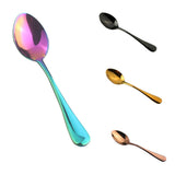Maxbell 10x Stainless Steel Cutlery Table Dinner Soup Tea Spoon Colorful Rose Gold