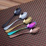 Maxbell 10x Stainless Steel Cutlery Table Dinner Soup Tea Spoon Colorful Rose Gold