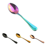 Maxbell 10x Stainless Steel Cutlery Table Dinner Soup Tea Spoon Colorful Rose Gold