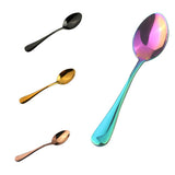 Maxbell 10x Stainless Steel Cutlery Table Dinner Soup Tea Spoon Colorful Rose Gold