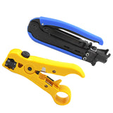 Maxbell Pack of RG59/6/7/11 Coaxial Cable Stripper Crimper Tools Kit for TV CATV