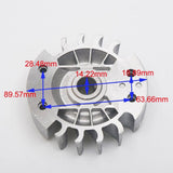 Maxbell Chainsaw Flywheel + Oil Fuel Line Kit Fits for STIHL 017 018 MS170 MS180