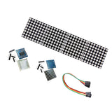 4pcs MAX7219 Dot Matrix 8x8 LED Display Module Arduino DIY Raspberry Pi Kit with 5P DuPont Cable