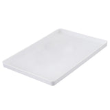 Melamine Hotel Serving Tray Dishes Cup Glass Cake Set White G 29x21cm