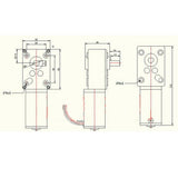 4 Micro DC Worm Gear Box Motor High Torque Speed Reduce Turbine 12V 160RPM