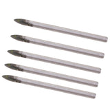 Maxbell 2pcs Triangular Drill Bits Set Tiles Ceramic Glass  Opener 6mm& 8mm