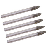 Maxbell 10pcs Triangular Drill Bits Set Tiles Ceramic Glass  Opener