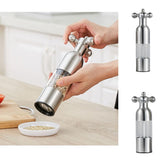 Stainless Steel Pepper Mill Pepper & Salt Grinder Manual Mill Kitchen Tool L