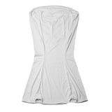 Maxbell 3pcs Stretch Cocktail Poseur Dry Bar Spandex Table Cover Cloth Decor White