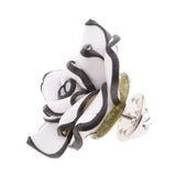 Maxbell Handmade Polymer Clay Flower Brooch Vintage Wedding Handcrafted White