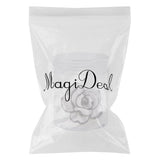 Maxbell Handmade Polymer Clay Flower Brooch Vintage Wedding Handcrafted White