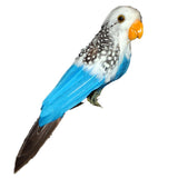 Maxbell 2pcs Artificial Bird Feathered Realistic Garden Yard Decor Ornament  Parrot