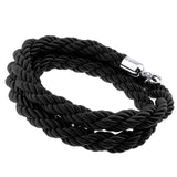 Maxbell Twisted Barrier Rope Queue Nylon for Post Stands Exhibition Crowd 3&2m Black