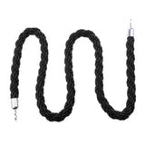 Maxbell Twisted Barrier Rope Queue Nylon for Post Stands Exhibition Crowd 3&2m Black
