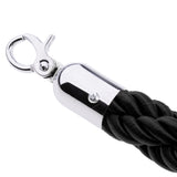 Maxbell Twisted Barrier Rope Queue Nylon for Post Stands Exhibition Crowd 3&2m Black