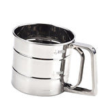 Maxbell Stainless Steel Scale Flour Sifter Cup Icing Sugar Shaker Strainer Sieve - Aladdin Shoppers