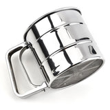 Maxbell Stainless Steel Scale Flour Sifter Cup Icing Sugar Shaker Strainer Sieve - Aladdin Shoppers