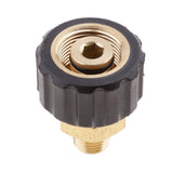 Maxbell Male 1/4 To Female M22x1.5 Socket 14mm Hole Brass Pressure Washer Fitting - Aladdin Shoppers