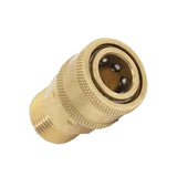Maxbell 4x Pressure Washer Quick Release Mini M22 Female to 1/4 Male Brass Coupling