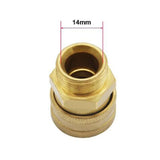 Maxbell 2 Set Pressure Washer Quick Release M22/14 to 1/4 Plug Brass Quick Connector