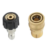 Maxbell 4x Pressure Washer Quick Release Mini M22 Female to 1/4 Male Brass Coupling