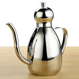 Stainless Steel Oil Can Drizzly Cruet Bottle Dispenser with Drip  0.35L