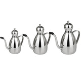 Stainless Steel Oil Can Drizzly Cruet Bottle Dispenser with Drip  0.35L