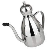 Stainless Steel Oil Can Drizzly Cruet Bottle Dispenser with Drip  0.35L