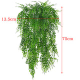 Maxbell 7Pcs Artificial Weeping Ivy Vines Palm Leaves Hanging Decor