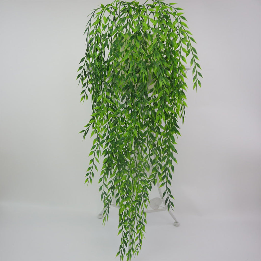 Maxbell 1Bunch 60cm Artificial Weeping Willow Ivy Vine Outdoor Indoor Hanging Decor