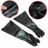 Maxbell 4 Pairs of 60cm Replacement Labour Protection Gloves For Sand Blasting