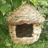 Maxbell 4x Grass House 12cm Handwoven Straw Bird Nest Hatching Breeding Grass Cave