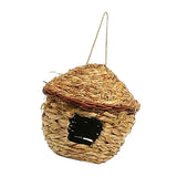 Maxbell 4x Grass House 12cm Handwoven Straw Bird Nest Hatching Breeding Grass Cave